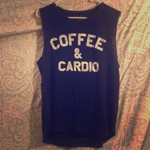 SOLD!!!! Tyler Jacobs Coffee & Cardio muscle tee m
